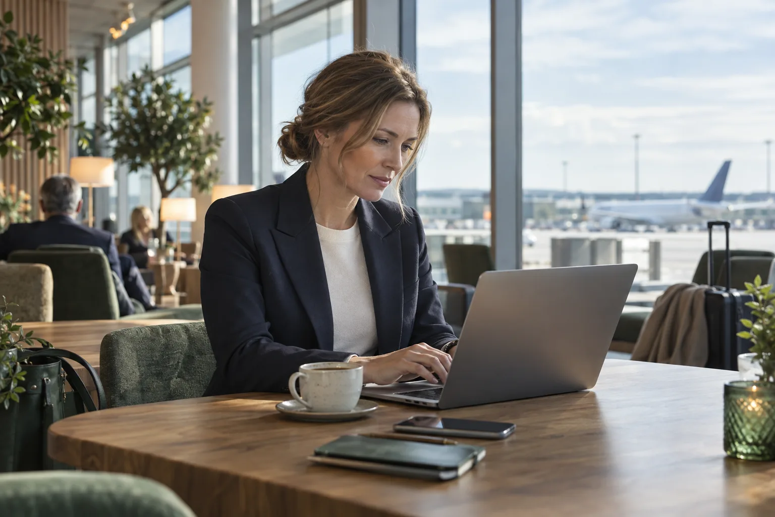 En yrkesperson tar del av relevant omvärldsinformation