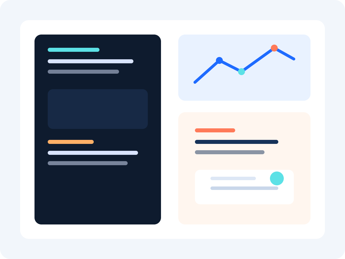 Illustration of newsroom analytics and article production